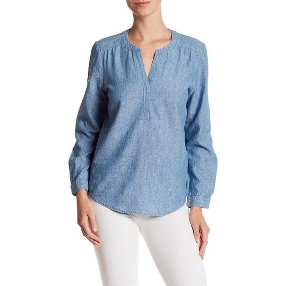 Joie Carita Long Sleeve Linen Blend Shirt XXS - Picture 1 of 12